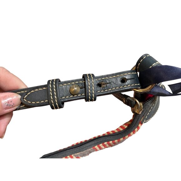 Dooney & Bourke Disney Parks Mickey Red & White Stripe Erica Hobo Bag Large Leat - Picture 11 of 11